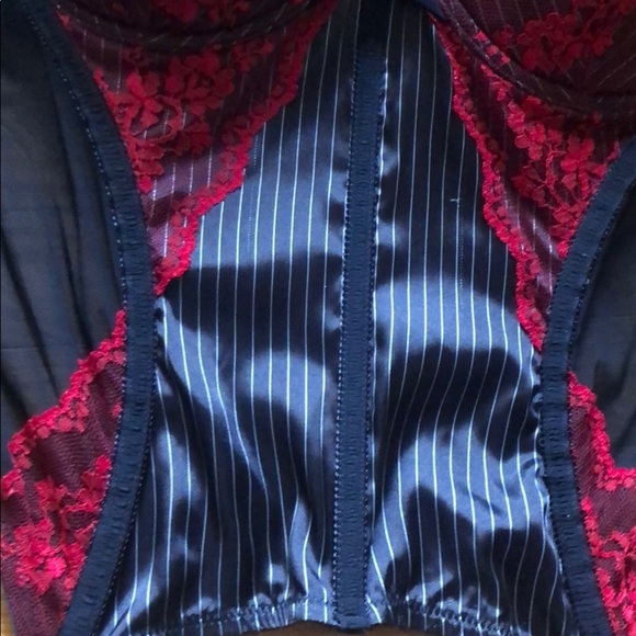 2 piece maid/schoolgirl lingerie set w/ fish one bodice and lace detail size M - Picture 10 of 12